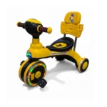 Master Bike with LED Light & Music – Stylish Ride for Kids - Yellow