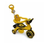Master Bike with Safety Barrier, Music & LED Light for Kids - Yellow