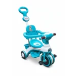 Master Bike with Safety Barrier, Music & LED Light for Kids - sky blue
