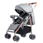 4-in-1 Foldable Baby Stroller with Front Car Seat & EVA Wheels CTST-02