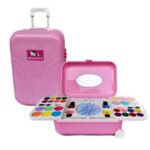 Makeup & Nail Art Toy Set for Girls Hello Kitty & Frozen Toy Trolley System Real Makeup Safe and Non toxic - Image 6