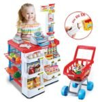 Shop at the Super Market with Trolley Toys Sets - Ideal for Kids' Play, Easy to Use and Clean, A Unique Choice for Playtime
