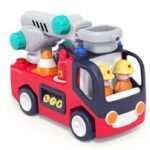 Hola Fire Engine Ladder Truck Toy for Kids Early Learning Fire Engine with Light and Music Toys - Image 3