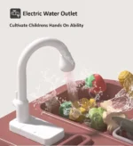 Puzzle Kitchen Set 87 pcs Cook with Variety of Accessories & Spray Function Play Set Special Design for Your Children. - Image 4