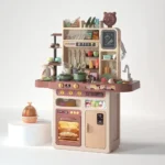 Puzzle Kitchen Set 87 pcs Cook with Variety of Accessories & Spray Function Play Set Special Design for Your Children.