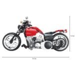573pcs building blocks motorcycle Sportster chopper Tech-Storm Toy set for kids - Image 5