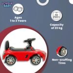 Lovely Baby AMG Push Car 332, Red - Image 8