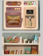 Puzzle Kitchen Set 87 pcs Cook with Variety of Accessories & Spray Function Play Set Special Design for Your Children. - Image 3