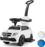 Mercedes 3 In 1 Ride On Push Car, Toddler Learning Foot To Floor, Removable Parent Handle & Safety Bars, Music Steering Wheel - Image 7