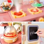 Puzzle Kitchen Set 87 pcs Cook with Variety of Accessories & Spray Function Play Set Special Design for Your Children. - Image 5