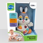 Hola Dancing Bunny - Interactive Toy with Music, Dancing, Flapping Ears, and Sound Effects, Promotes Crawling, Motor Skills, and Cognitive Development for Toddlers 12M+