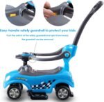 3 in 1 Ride on Push Along Car Horn Sound Safety Barrier Storage Seat Kids Toy - Image 6