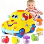 HOLA Baby toys from 18 months, music bus for early education, various fruits, music, light, riddles, gift toys for boys and girls from 1 to 3 years