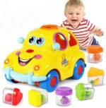 HOLA Baby toys from 18 months, music bus for early education, various fruits, music, light, riddles, gift toys for boys and girls from 1 to 3 years