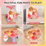 Baby Activity Walker, 2 in 1 Baby Push Walkers and Activity Center, Walker for Baby Boy Girl (Pink) - Image 7