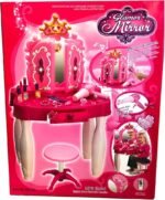 Toddler Makeup Table with Mirror and Chair, Kids Makeup Vanity Set with Accessories and Lights and Music Sound for Girls, Toddlers - Image 8