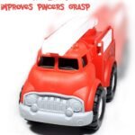 Plastic Toy Fire Truck for Toddlers Boys and Girls Fireman Engine Vehicle with Rescue Ladders for Indoor and Outdoor Imaginative Play