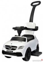 Mercedes 3 In 1 Ride On Push Car, Toddler Learning Foot To Floor, Removable Parent Handle & Safety Bars, Music Steering Wheel - Image 6