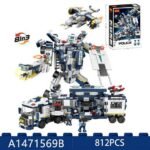 COGO 8 in 3 ABS 3D Educational Deformation Robot Transform Bricks Truck Building Blocks Toys for Children