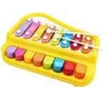 2 in 1 Big Xylophone and Piano Toy for Kids with 8 Colorful Keys and Drum Sticks - Musical Instrument Toy for Baby - Image 3