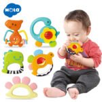 Hola Baby Rattles Set Baby Teethers Set for Newborn Baby Toddler Toy Gift Set - Image 2