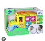School Bus, Learning Educational School Bus Toys for Baby & Toddler, Electronic Car with Lights