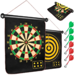 Magnetic Dart Board With Darts 15 inch 6 Magnetic