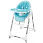 Foldable Baby High Chair Baby Plastic Dining Table High Chair Baby Feeding Chair With Wheel - Image 3