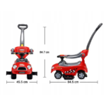 3 in 1 Ride on Push Along Car Horn Sound Safety Barrier Storage Seat Kids Toy - Image 4