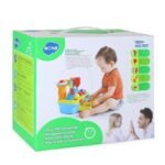 HOLA 907 Baby Toys Musical Educational Toy Workbench with Tools & Light & Shape Sorter Kids Pretend Play Toys for Boys 3 Years