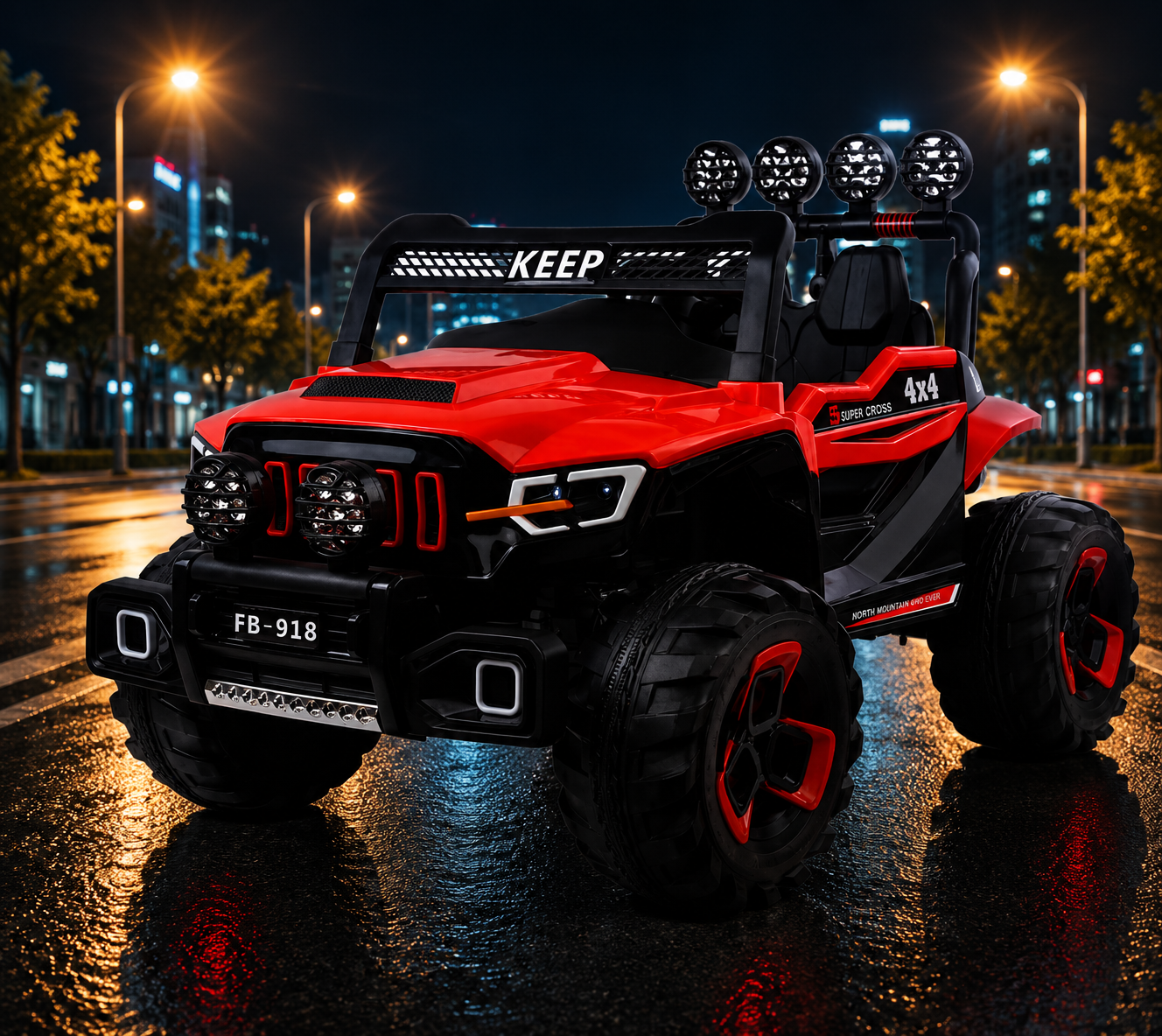 56a0f73d-7d83-4936-a15b-a6194c0049ae Thunder Rider FB-918 Kids Electric Jeep 4x4 - Image 1