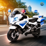 BMW 212 Kids Police Ride-On Bike - Image 2