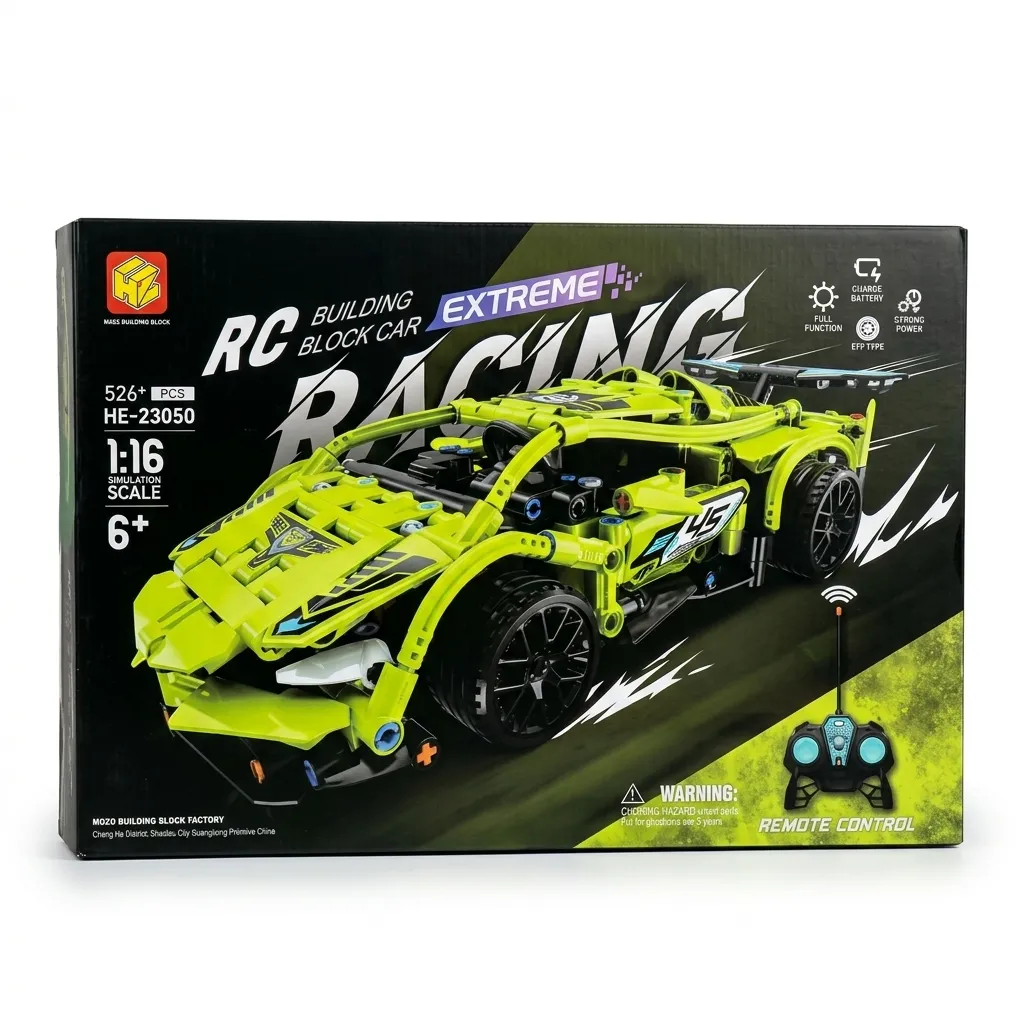 0qZQYJ8mqXCAXKQrk8m889oQvN3KsuLq61xxc6PT RC Extreme Racing Building Block Car (513+ PCS) - Image 1
