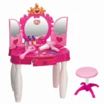 Princess Vanity Table Kids Makeup Play Set with Music - Image 2