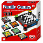 Best Family Games 7 in 1 Board Games Ludo (classic), Ludo (new version), Chess, Draughts, Backgammon, Snakes and ladders goose