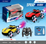 Remote Control Car Toy 1:12 RC Drift Spray Light Stunt High Speed Vehicle 360° Spins Stunt Wheel with Lights Rechargeable Cars Gift for 6+ Boys & Girls
