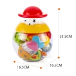 Baby Musical Rattle Set – 8-Piece Cute Plastic Hand Bell Toys - Image 4