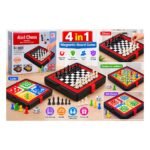 4 in 1 Magnetic Board Game Set – Chess, Ludo, Snakes & Ladders & More - Image 2