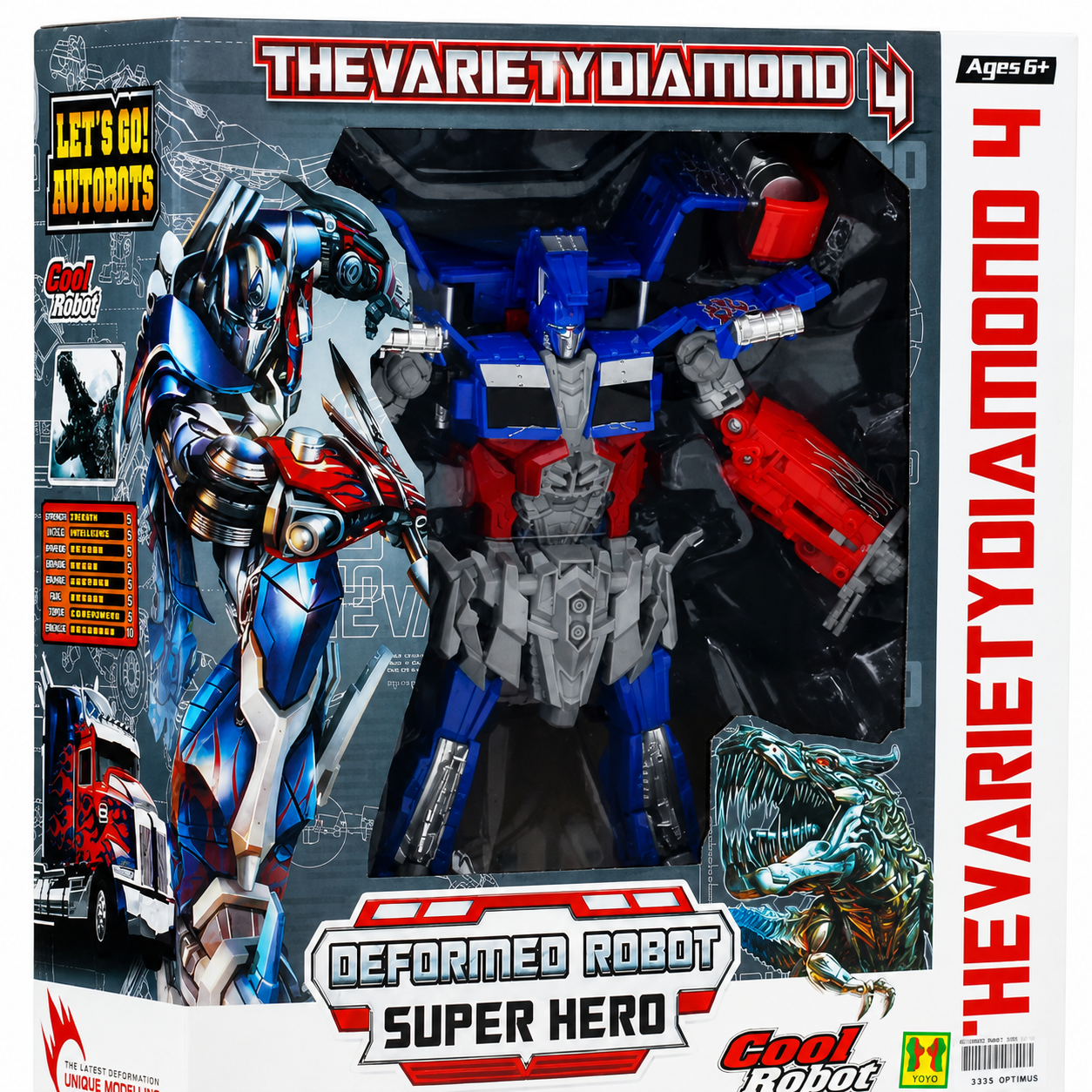 590d399f-efbb-4bd8-b0ed-c862e05a97a0 Transforming Super Hero Robot Action Figure – Variety Diamond Series - Image 1