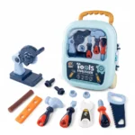Kids Engineer Tool Set Trolley Suitcase – Portable Pretend Play Tool Kit