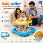 Akij Multifunctional Baby Walker with Adjustable Height