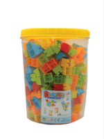 250 Pieces Colorful Educational Building Blocks Set for Kids with Storage Bucket