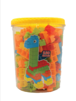 250 Pieces Colorful Educational Building Blocks Set for Kids with Storage Bucket - Image 2