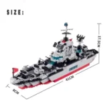 Multificence Battleship Building Blocks Set – 739 PCS - Image 2