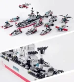 Multificence Battleship Building Blocks Set – 739 PCS - Image 3