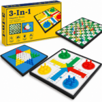 3-in-1 Ludo Snakes&ladders Chinese Checkers Magnetic Chess Games - Image 2