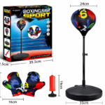 Kids Boxing Punching Ball Set with Gloves