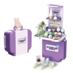 Pretend Play 3-in-1 Ice Cream Store Toy Set – 62 PCS for Kids - Image 4