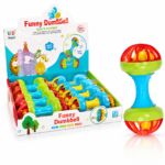 Funny Dumbbell Baby Rattle Toy – Colorful Sensory Shaker