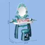 Frozen Princess Colorful Snow Edge Dressing Table Set - Image 3
